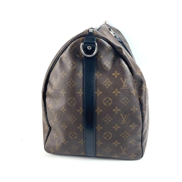 LOUIS VUITTON M56714 MonogramMacassar KeepallBandouliere55 Hand Bag Duffle Bag - Picture 12 of 13